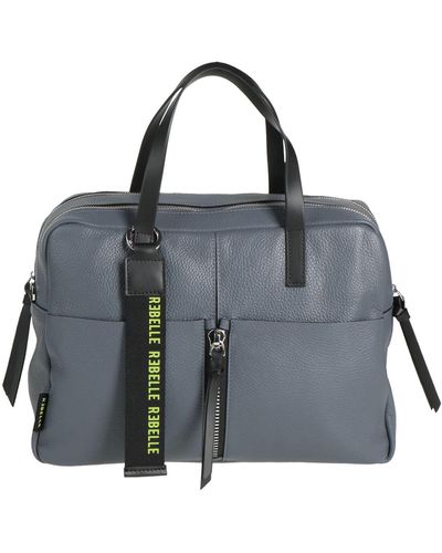 Rebelle Slate Handbag Leather - Grey