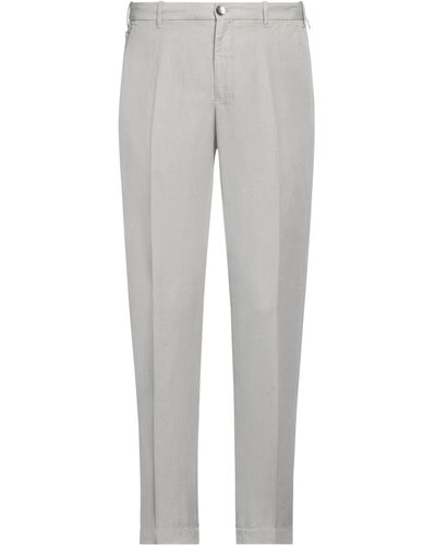 Incotex Pants Linen, Cotton - Gray