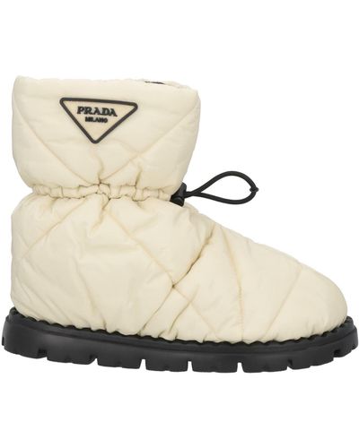 Prada Ankle Boots - Natural