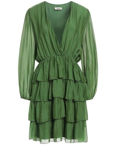 Dixie Mini Dress Viscose, Silk - Green