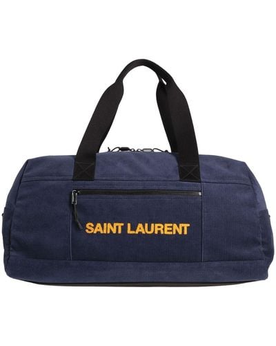 Le Monogramme 48 H Canvas Duffel Bag in Brown - Saint Laurent
