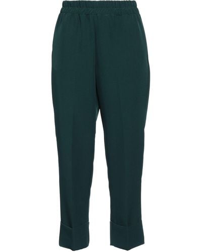 KATE BY LALTRAMODA Cropped Trousers - Green