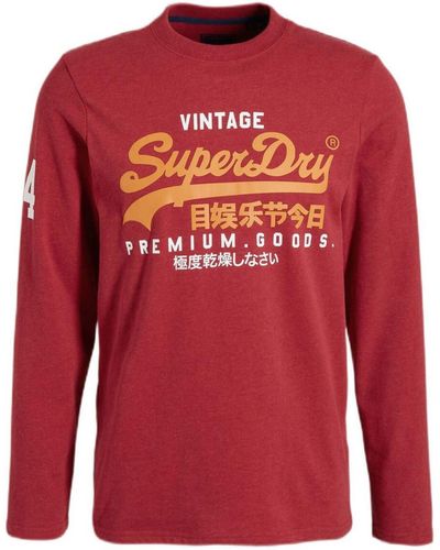 Superdry Camiseta - Rojo