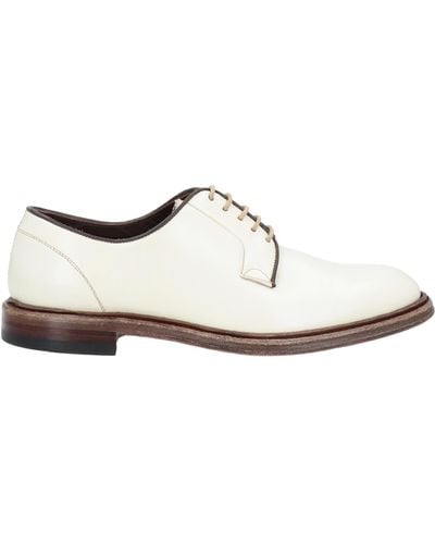 Green George Lace-up Shoes - White