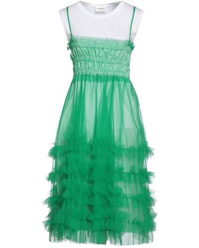 P.A.R.O.S.H. P.A.R.O..H. Midi Dress Polyamide, Cotton - Green