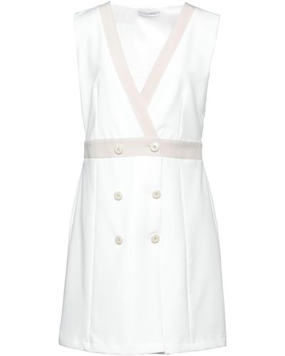 CafeNoir Mini-Kleid - Weiß
