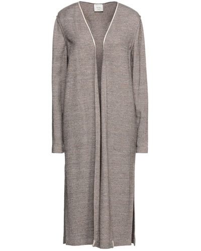 Alysi Light Cardigan Viscose, Cotton, Virgin Wool, Polyamide - Gray