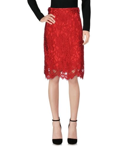 Dolce & Gabbana Knee Length Skirt - Red