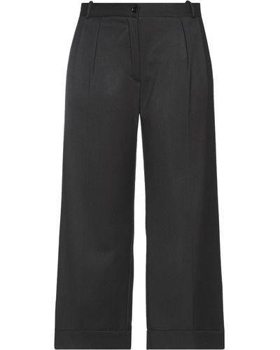 Imperial Cropped Pants - Black