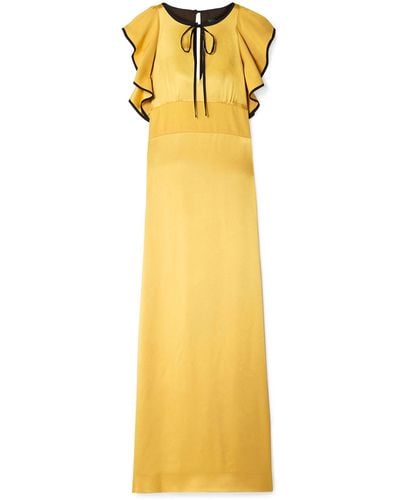 ALEXACHUNG Maxi Dress - Yellow