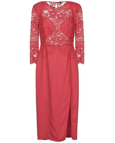 Elisabetta Franchi Midi Dress - Red