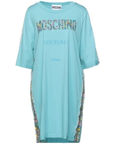 Moschino Sky Mini Dress Cotton - Blue