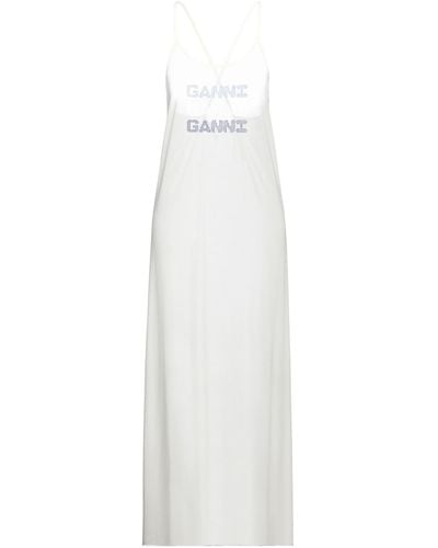 Ganni Maxi-Kleid - Weiß