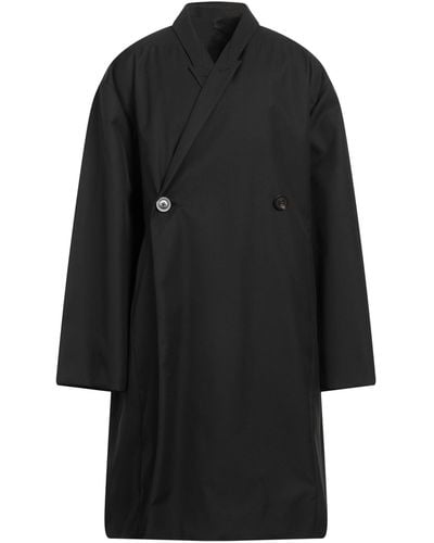 Rick Owens Overcoat & Trench Coat Polyester - Black