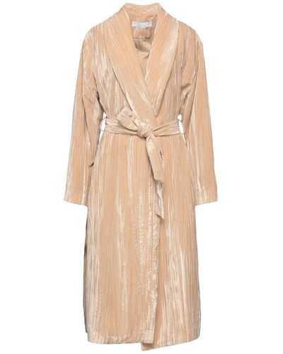 Kaos Sand Overcoat & Trench Coat Polyester - Natural