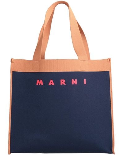 Marni Midnight Handbag Polyester, Cotton, Polyurethane - Blue