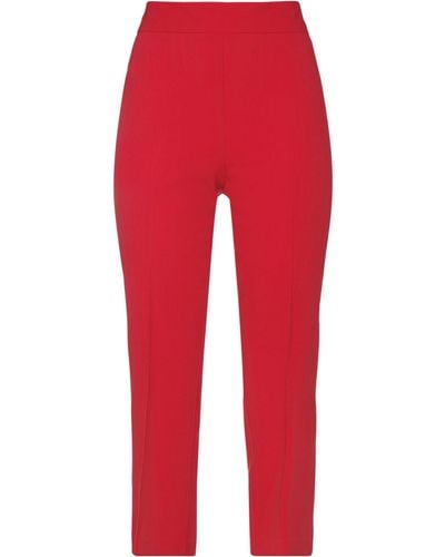 Carla G Cropped Trousers - Red