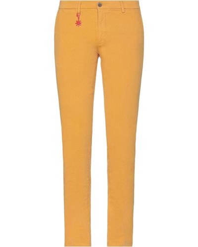 Manuel Ritz Ocher Pants Cotton, Elastane - Orange