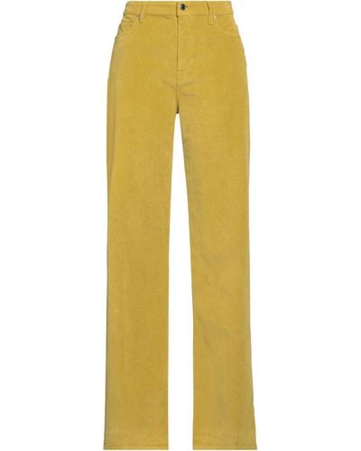 TRUE NYC Trousers Cotton, Lyocell, Elastane - Yellow