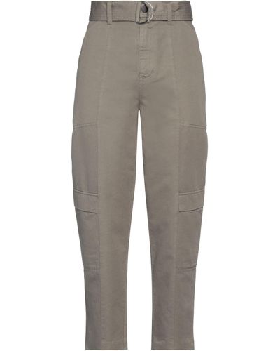 J Brand Khaki Pants Cotton, Linen - Gray