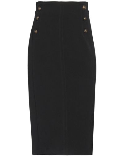 Nenette Midi Skirt Polyester, Elastane - Black