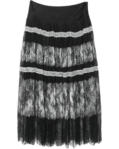 Ermanno Scervino 3/4 Length Skirt - Black