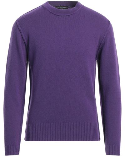 Daniele Fiesoli Dark Sweater Merino Wool - Purple