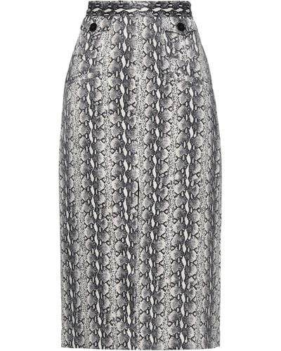 ALEXACHUNG Midi Skirt - Gray