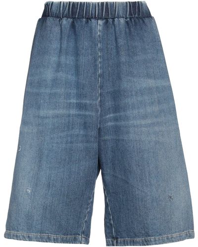 People Denim Shorts - Blue