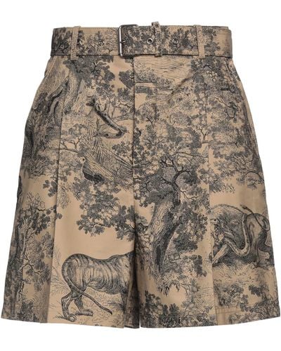 Dior Khaki Shorts & Bermuda Shorts Cotton - Natural
