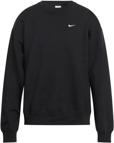 Nike Felpa in jersey di misto cotone con logo ricamato - Nero