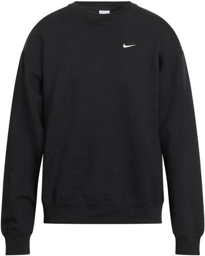 Nike Sweatshirt aus Jersey aus einer Baumwollmischung mit Logostickerei - Schwarz