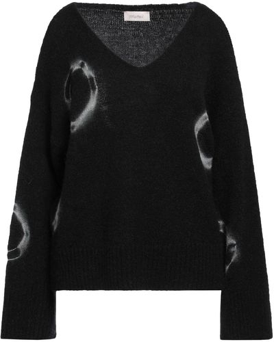 Motel Sweater Acrylic, Polyamide, Mohair Wool, Wool, Elastane - Black