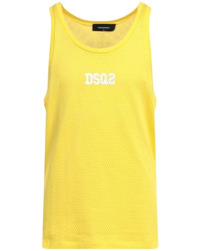 DSquared² Camiseta de tirantes - Amarillo