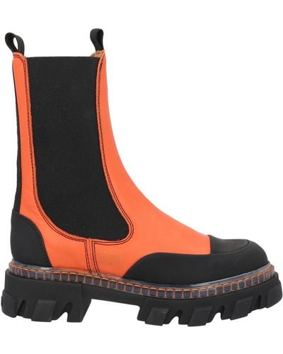 Ganni Ankle Boots - Orange