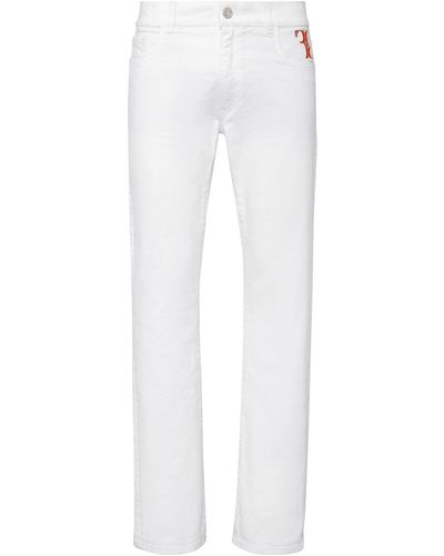 Billionaire Pantaloni Jeans - Bianco
