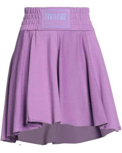 Versace Light Mini Skirt Cotton - Purple