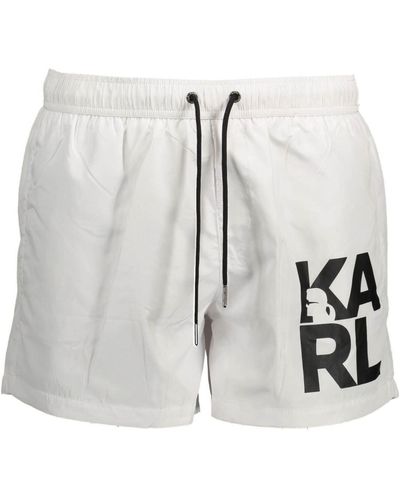 Karl Lagerfeld Pantaloni Da Mare - Bianco