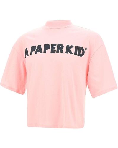 A PAPER KID Camiseta - Rosa