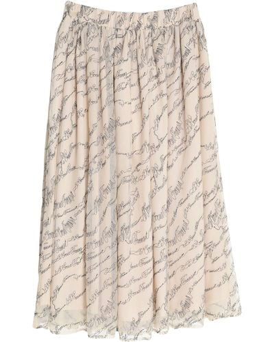 LE COEUR TWINSET Midi Skirt - Natural