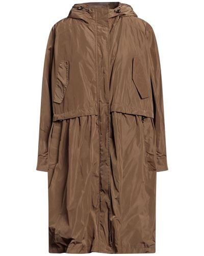 EMMA & GAIA Overcoat & Trench Coat - Brown