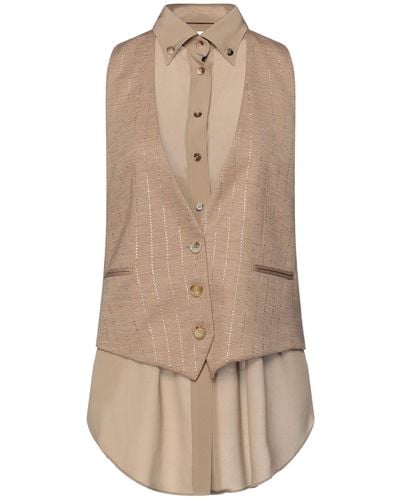 Burberry Tailored Vest Wool, Polyamide, Silk - Natural