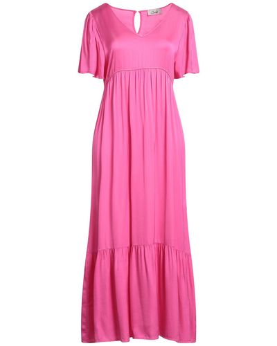 CROCHÈ Langes Kleid - Pink
