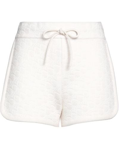 Dior Ivory Shorts & Bermuda Shorts Cashmere, Polyester, Nylon, Polyurethane - White