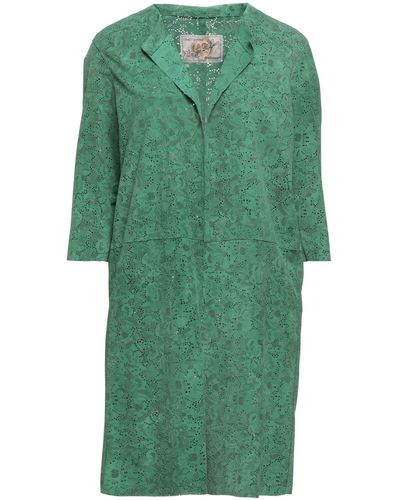Vintage De Luxe Overcoat & Trench Coat - Green