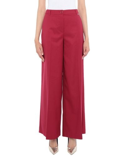 LE COEUR TWINSET Trouser - Red