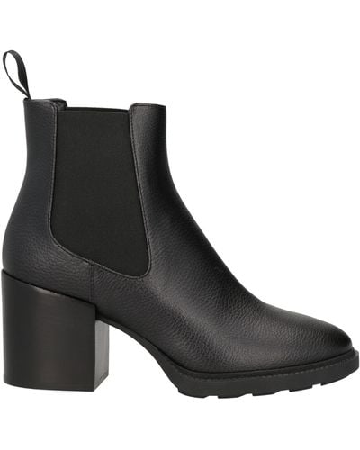 Pollini Ankle Boots Textile Fibres - Black