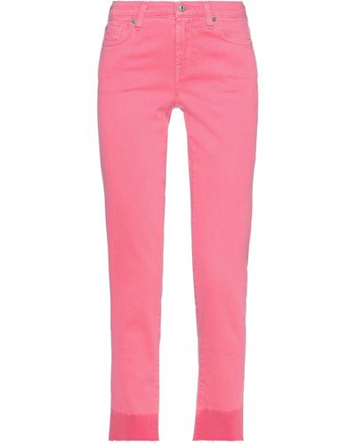 7 For All Mankind Pantaloni Jeans - Rosa
