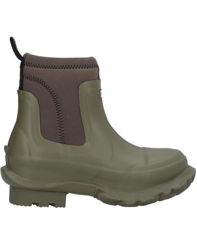 HUNTER Ankle Boots - Green