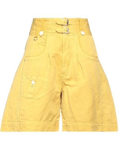 High Shorts & Bermuda Shorts - Yellow